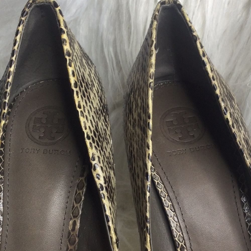 EUC Tory Burch Cecilia Snakeskin Pumps, 9.5M - Picture 11 of 15